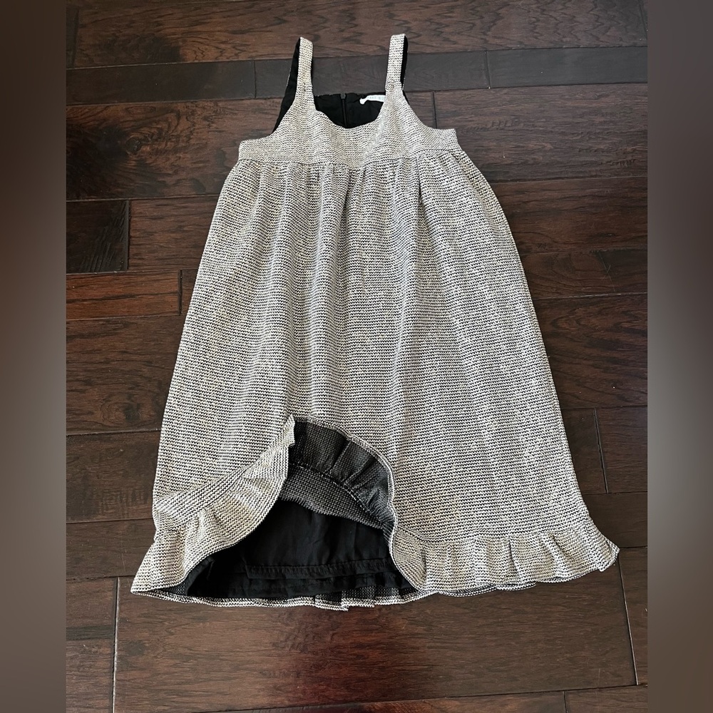 Take Note Metallic Tweed Ruffled Jumper; Size 14 - Picture 2 of 11